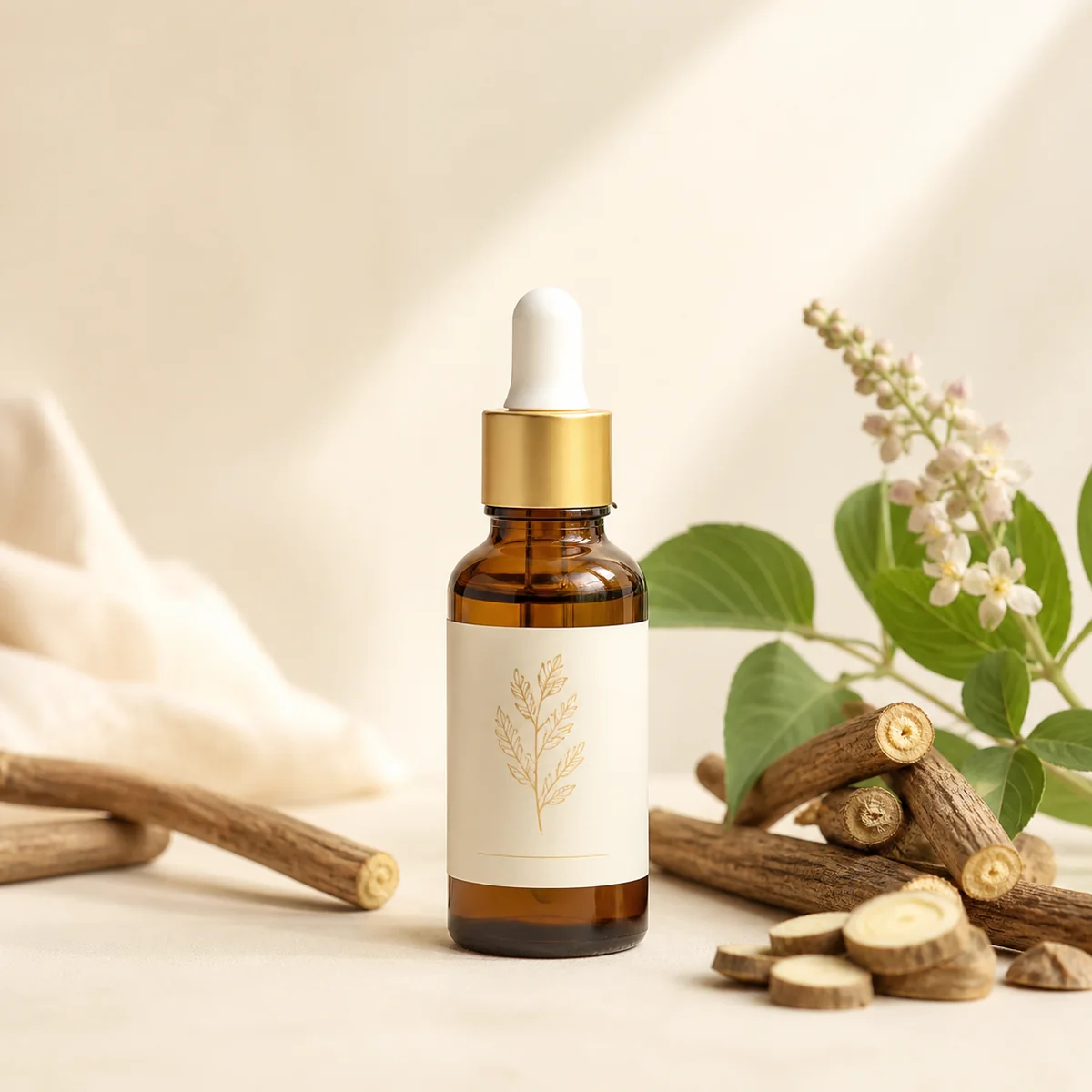 01-licorice-niacinamide-ampoule-stock Licorice Root + Niacinamide Brightening Ampoule – Image 1
